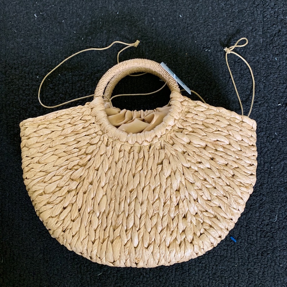 TAKE A STROLL HALF MOON TOTE